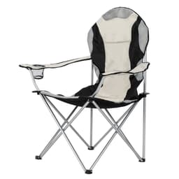image-Medium Camping Chair Fishing Chair Folding Chair Black Gray