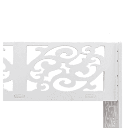 image-Wood-plastic Board Four Tiers Carved Shoe Rack White B