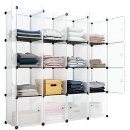 image-16-Cube Storage Shelf Cube Shelving Bookcase Bookshelf Organizing Closet Toy Organizer Cabinet White Color