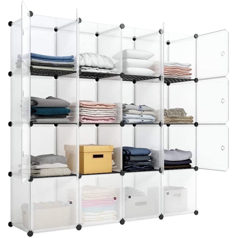 image-16-Cube Storage Shelf Cube Shelving Bookcase Bookshelf Organizing Closet Toy Organizer Cabinet White Color