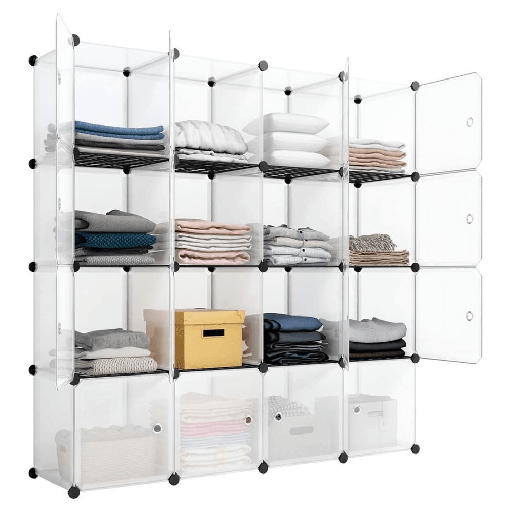 image-16-Cube Storage Shelf Cube Shelving Bookcase Bookshelf Organizing Closet Toy Organizer Cabinet White Color
