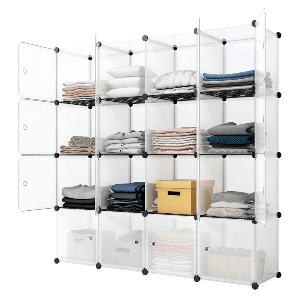 image-16-Cube Storage Shelf Cube Shelving Bookcase Bookshelf Organizing Closet Toy Organizer Cabinet White Color
