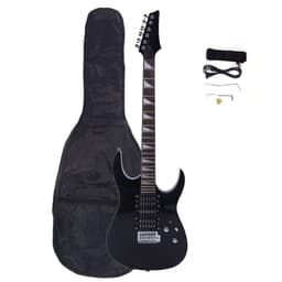 image-Novice Entry Level 170 Electric Guitar HSH Pickup Bag Strap Paddle Rocker Cable Wrench Tool Black
