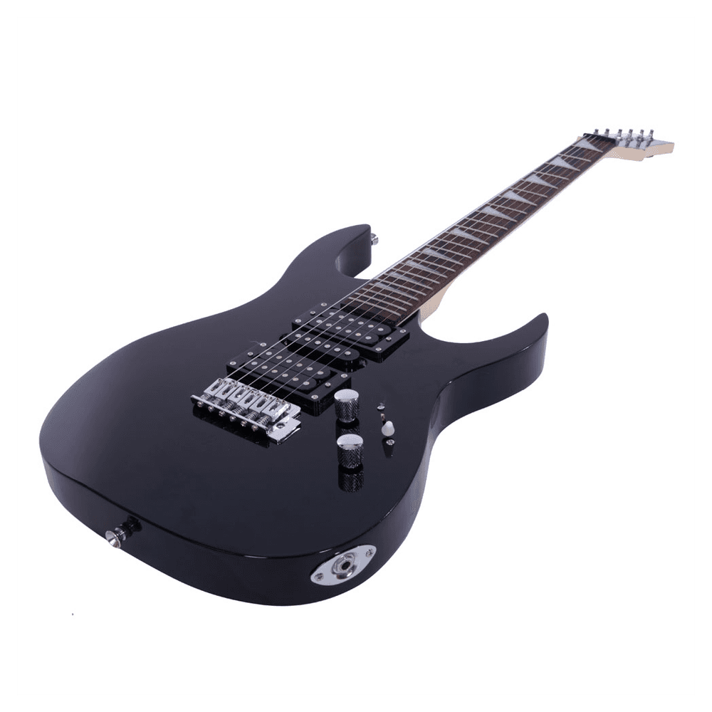 image-Novice Entry Level 170 Electric Guitar HSH Pickup Bag Strap Paddle Rocker Cable Wrench Tool Black