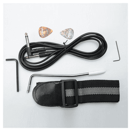 image-Novice Entry Level 170 Electric Guitar HSH Pickup Bag Strap Paddle Rocker Cable Wrench Tool Black