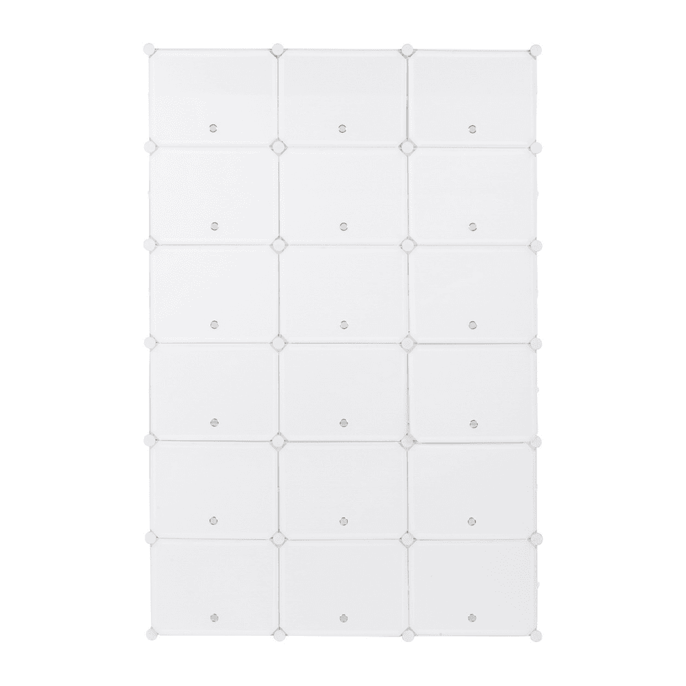 image-12-Tier Portable 72 Pair Shoe Rack Organizer 36 Grids Tower Shelf Storage Cabinet Stand Expandable for Heels, Boots, Slippers, White