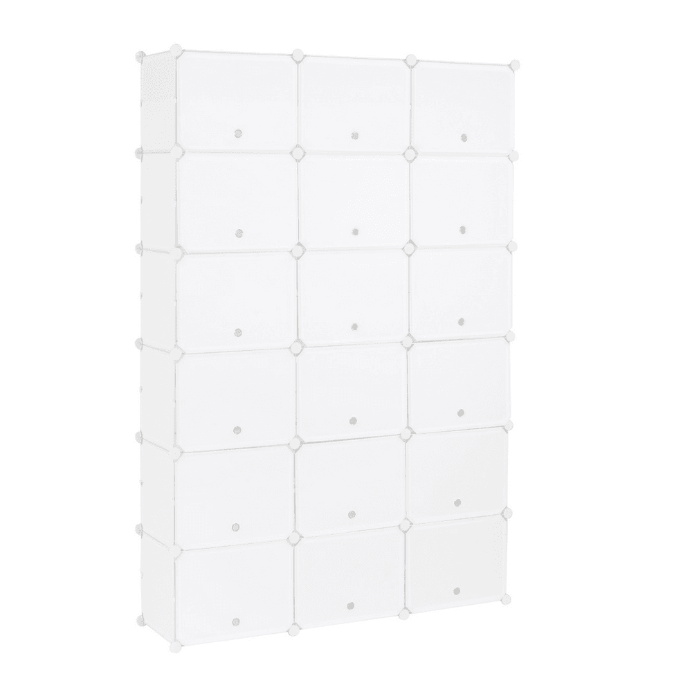 image-12-Tier Portable 72 Pair Shoe Rack Organizer 36 Grids Tower Shelf Storage Cabinet Stand Expandable for Heels, Boots, Slippers, White
