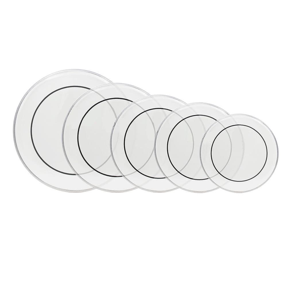 image-Drum Heads (22", 16", 14", 13", 12") Transparent