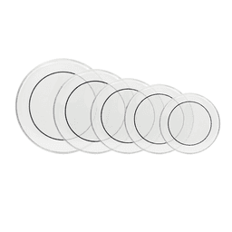 image-Drum Heads (22", 16", 14", 13", 12") Transparent