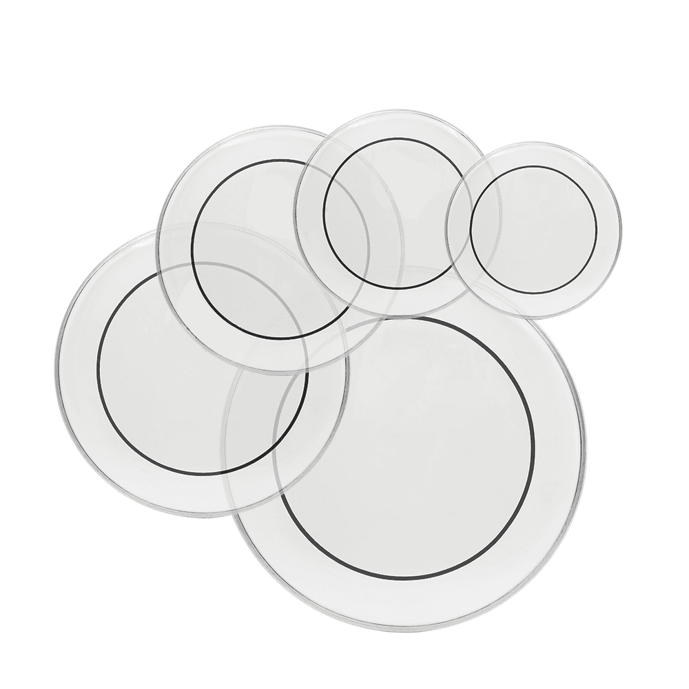 image-Drum Heads (22", 16", 14", 13", 12") Transparent