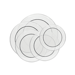 image-Drum Heads (22", 16", 14", 13", 12") Transparent
