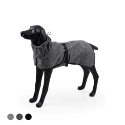 image-Water Repellent Softshell Dog Jacket Pet Clothes for Spring Autumn,Outdoor Sport Dog Jacket with High Neckline Collar Cold Weather Pets Apparel Winter Warm Coats Puppy Comfort Vest--(DeepGary,size L)