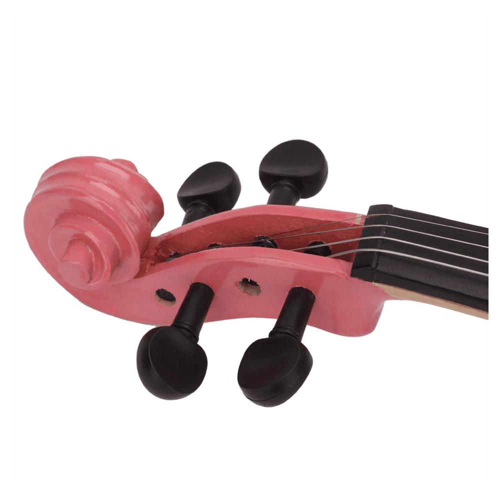 image-New 1/8 Acoustic Violin Case Bow Rosin Pink