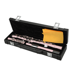 image-Cupronickel C 16 Closed Holes Concert Band Flute Pink