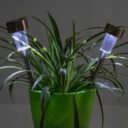 image-24pcs 5W High Brightness Solar Power LED Lawn Lamps with Lampshades White & Silver