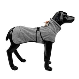image-Water Repellent Softshell Dog Jacket Pet Clothes for Spring Autumn,Outdoor Sport Dog Jacket with High Neckline Collar Cold Weather Pets Apparel Winter Warm Coats Puppy Comfort Vest-(lightgray,size L)
