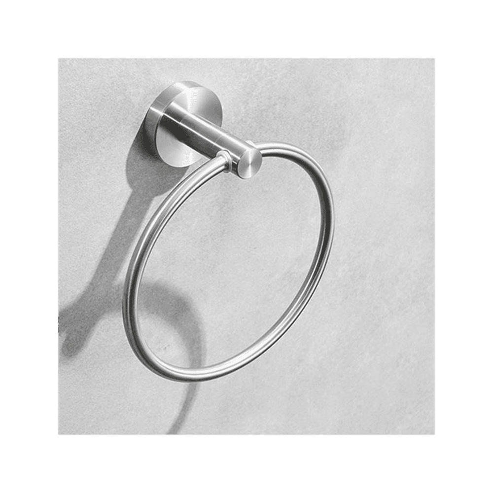 image-High Quality Rustproof 304 Stainless Steel Brushed Silver Polishing Bathroom Accessories Set Robe Hooks Towel Ring Bar Toilet Paper Holder Tissue Rack
