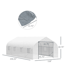 image-20' x 10' x 7' Greenhouse Walk-In Warm House