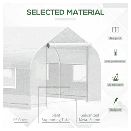 image-20' x 10' x 7' Greenhouse Walk-In Warm House