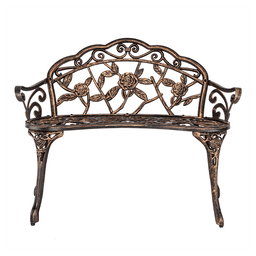 image-38.5" Cast Aluminum Outdoor Courtyard Decoration Park Leisure Rose Chair