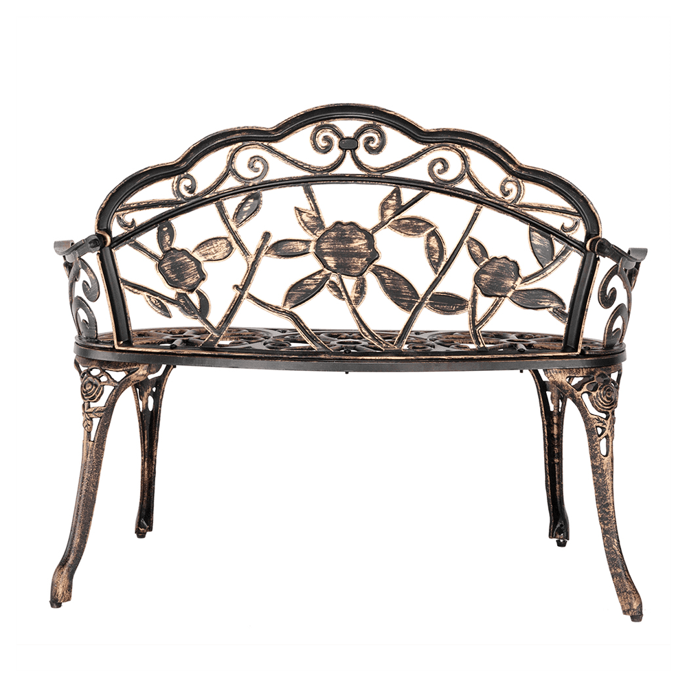 image-38.5" Cast Aluminum Outdoor Courtyard Decoration Park Leisure Rose Chair