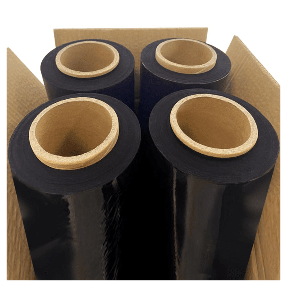 image-18" x 1000' 80 Gauge 4 Rolls Pallet Wrap Stretch Film Hand Shrink Wrap 1000FT