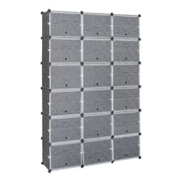 image-12-Tier Portable 72 Pair Shoe Rack Organizer 36 Grids Tower Shelf Storage Cabinet Stand Expandable for Heels, Boots, Slippers, Black