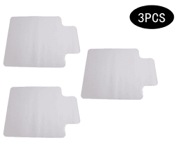 image-3PCS 90 x 120 x 0.2cm PVC Home-use Protective Mat for Floor Chair Transparent