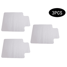 image-3PCS 90 x 120 x 0.2cm PVC Home-use Protective Mat for Floor Chair Transparent
