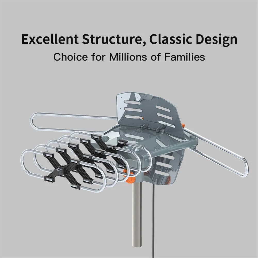 image-28-36dB 360° UV Dual-band Outdoor Antenna with Stand Black