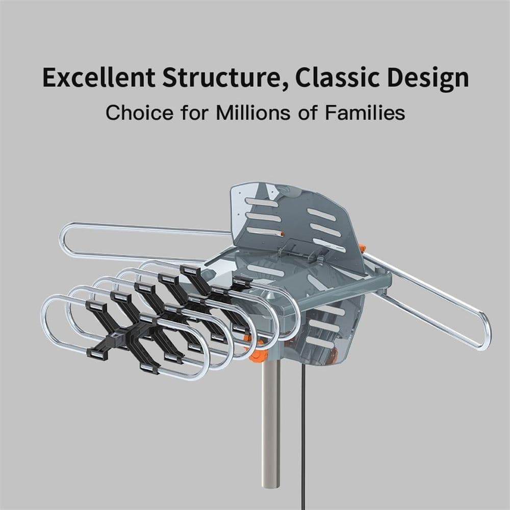 image-28-36dB 360° UV Dual-band Outdoor Antenna with Stand Black