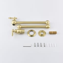 image-Folding faucet,Pot Filler Faucet Wall Mount