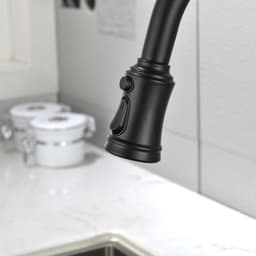 image-Single Handle High Arc Pull Out Kitchen Faucet,Single Level Stainless Steel Kitchen Sink Faucets with Pull Down Sprayer