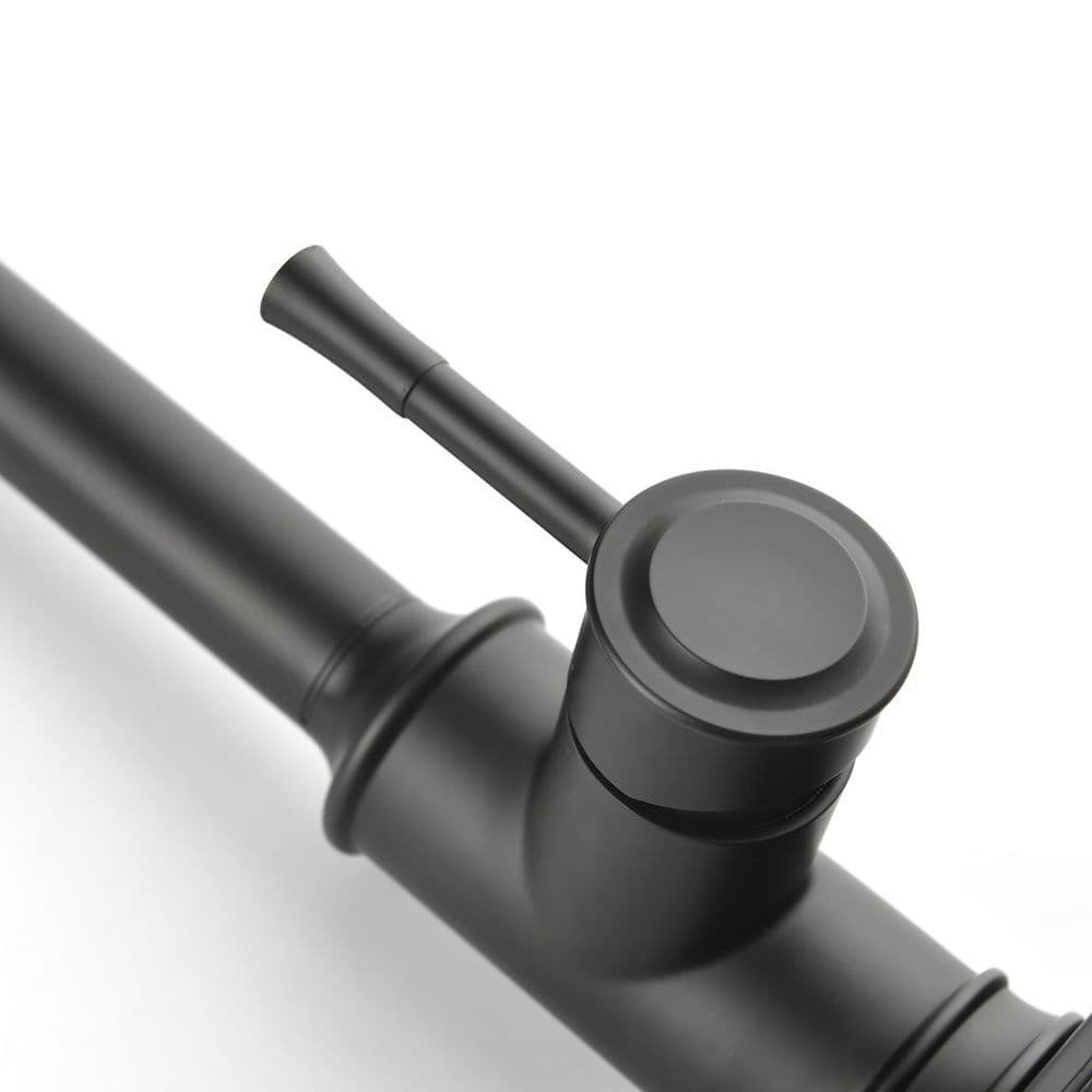 image-Single Handle High Arc Pull Out Kitchen Faucet,Single Level Stainless Steel Kitchen Sink Faucets with Pull Down Sprayer