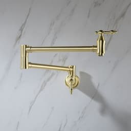 image-Folding faucet,Pot Filler Faucet Wall Mount