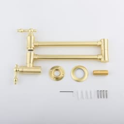 image-Folding faucet,Pot Filler Faucet Wall Mount