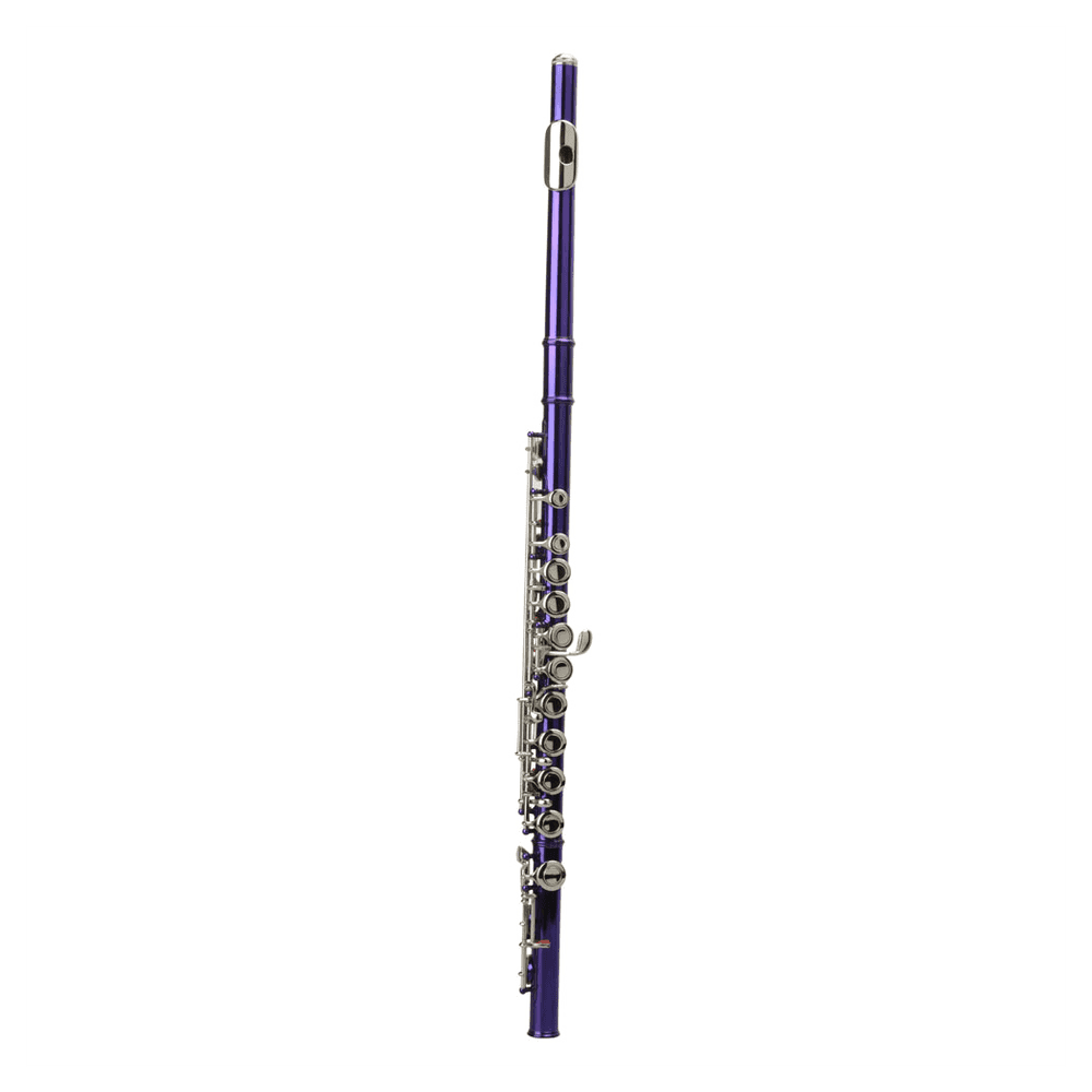 image-Cupronickel C 16 Closed Holes Concert Band Flute Purple