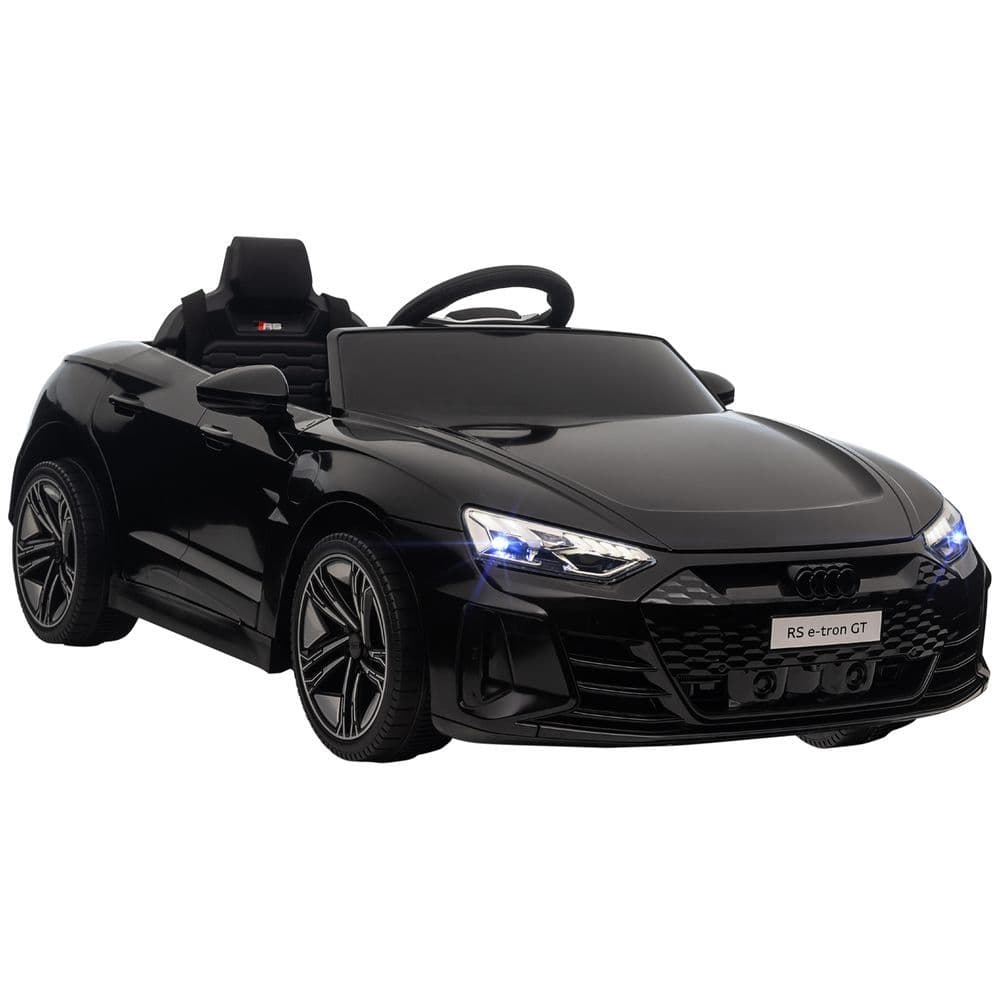 image-HOMCOM Audi RS e-tron GT Licensed 12V Kids Electric Ride on W/ Remote, Black