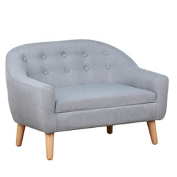 image-Kids Mini Sofa Children Armchair Seating Chair Bedroom Playroom Furniture Grey