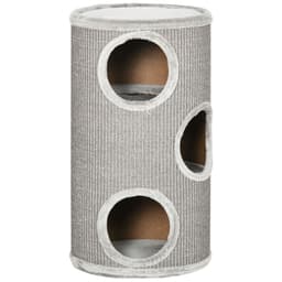image-Cat Barrel Kitten Tree Tower for Indoor Cats, Covered with Sisal, Cosy Platform