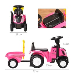 image-Sliding Car w/Horn No Power Storage Indoor & Outdoor for 12-36 Months Pink