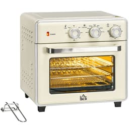 image-HOMCOM 7-in-1 Toaster Oven 4-Slice w/ 60-min Timer Adjustable Thermostat 1400W