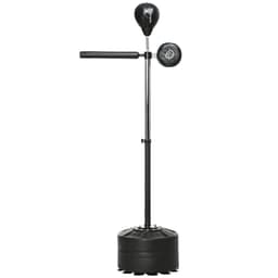 image-SPORTNOW Adjustable Speed Bag, Boxing Bag with Stand, Reflex Bar, Black
