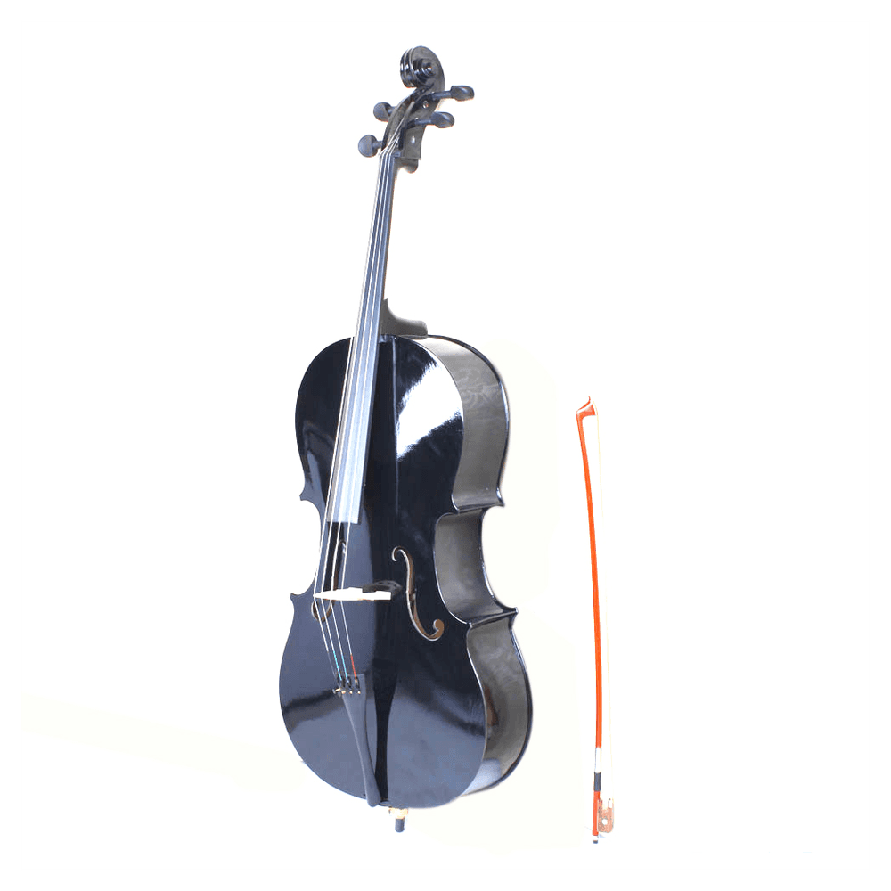 image-4/4 Wood Cello Bag Bow Rosin Bridge Black (Old code:85409801)