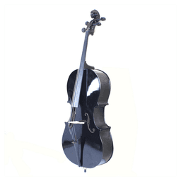 image-4/4 Wood Cello Bag Bow Rosin Bridge Black (Old code:85409801)