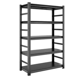 image-H78 * W47.2 * D18 Storage Shelves 5 Tier Heavy Duty Metal Shelving Unit Adjustable Shelving Units and Storage Rack Kitchen Garage Shelf