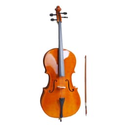 image-4/4 Wood Cello Bag Bow Rosin Bridge Natural (Old code:50824597)