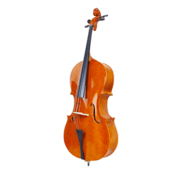 image-4/4 Wood Cello Bag Bow Rosin Bridge Natural (Old code:50824597)