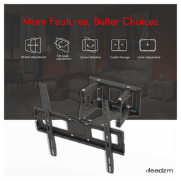 image-26-55 Inch Double Pendulum Large Base TV Stand TMDS-105 Bearing 40Kg/Vese400*400/Upper And Lower-10~ 10°