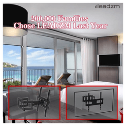 image-26-55 Inch Double Pendulum Large Base TV Stand TMDS-105 Bearing 40Kg/Vese400*400/Upper And Lower-10~ 10°